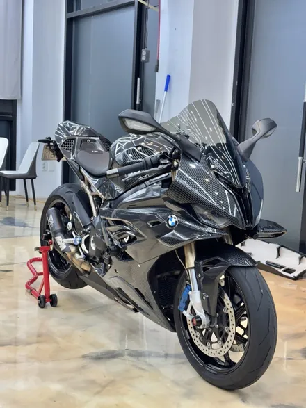 S1000RR 무광 크롬 다크그린 전체랩핑. 김포 인천 바이크에 변화를 주는 가장 확실한 방법. / 경기 김포
