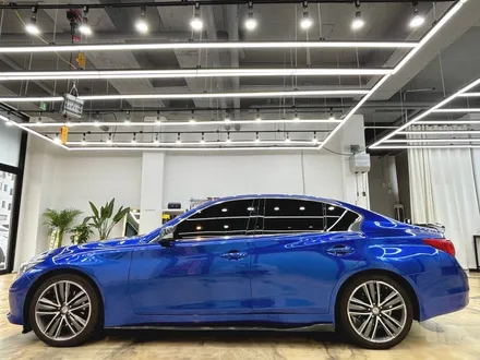 INFINITI 인피니티 Q50 청량한 블루로 전체랩핑 재탄생. 오토벨벳 코발트 블루 김포랩핑. / 경기 김포