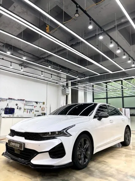 KIA .K5 DL3 오토벨벳 사틴실버 전체랩핑 .사이버틱한 모습으로   도장보다 더 순정같이  .김포랩핑 강서 랩핑 서울 랩핑 도 / 경기 김포