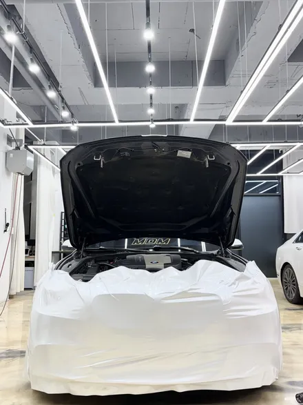 BMW M550d 랩핑 사고처리는 어떻게? 앞범퍼 랩핑 재시공. 보험수리 사고대차까지 김포랩핑 보험처리 / 경기 김포