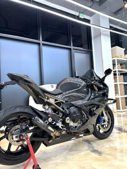 S1000RR 무광 크롬 다크그린 전체랩핑. 김포 인천 바이크에 변화를 주는 가장 확실한 방법. / 경기 김포