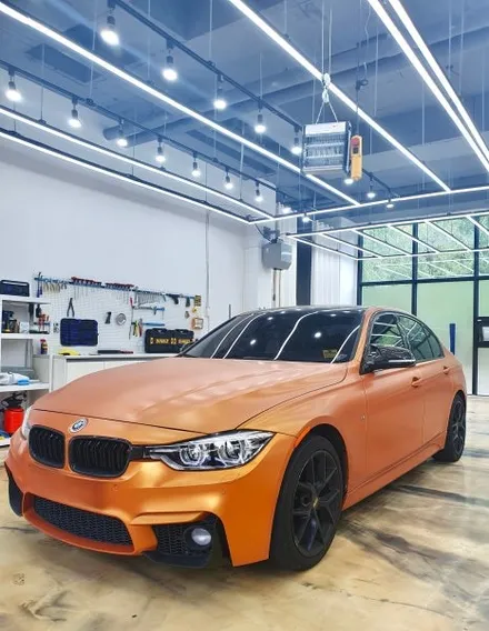 BMW 320d 헤드라이트, 테일라이트 스모그 라이트필름 제거 작업 . 김포 랩핑 / 경기 김포