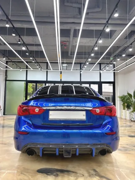INFINITI 인피니티 Q50 청량한 블루로 전체랩핑 재탄생. 오토벨벳 코발트 블루 김포랩핑. / 경기 김포
