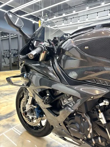 S1000RR 무광 크롬 다크그린 전체랩핑. 김포 인천 바이크에 변화를 주는 가장 확실한 방법. / 경기 김포