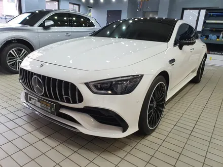 수원 루프스킨 / 벤츠 AMG GT 43 탑폴리에 루프스킨, 사이드미러 랩핑! / 수원시 영통구 하동