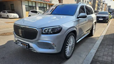 수원 랩핑 / 벤츠 GLS600 탑폴리에 유광실버 마이바흐 듀오톤 하단 랩핑! / 수원시 영통구 하동