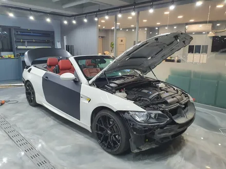 (BMW랩핑) 328i컨버터블 무광 마그네틱 블랙 전체랩핑! / 수원시 영통구 하동
