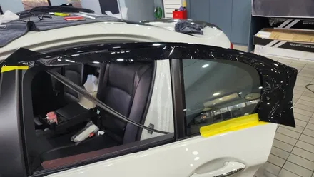 수원 루프스킨 BMW 530i 화이트 색상차량엔 블랙!  탑폴리에 루프스킨, 크롬죽이기! / 수원시 영통구 하동