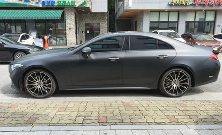 수원 랩핑 / 벤츠 CLS450 무광블랙 전체랩핑! / 수원시 영통구 하동