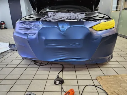 수원 랩핑 / BMW i4 무광 트렌톤블루 전체 랩핑! / 수원시 영통구 하동