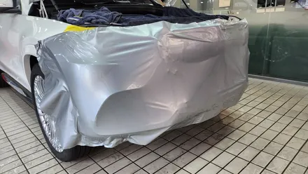 수원 랩핑 / 벤츠 GLS600 탑폴리에 유광실버 마이바흐 듀오톤 하단 랩핑! / 수원시 영통구 하동