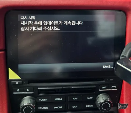 포르쉐 991.2 과 박스터 카플레이 코딩과 소프트탑 리모컨 코딩 / 서울 성동