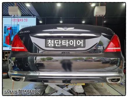 [전주휠복원 첨단타이어]EQ900 순정19인치 복원휠교체+금호타이어 245/45R19+275/40R19 솔루스TA31조합! / 전주