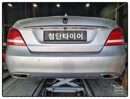 [전주 휠복원 첨단타이어]에쿠스 VS500 순정19인치->EQ900 고스트크롬 19인치 복원휠 교체튜닝! / 전주