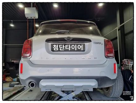 [전주 휠복원 첨단타이어] 미니 컨트리맨 쿠퍼D 순정18인치 도장휠-> BMW 미니쿠퍼JCW 18인치 - / 전주