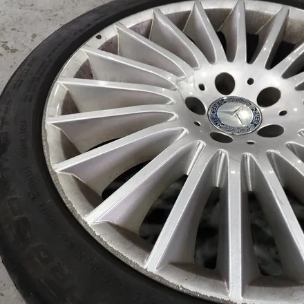 [첨단타이어] 벤츠S350d 순정19인치 휠복원+중고타이어교체 / 전주