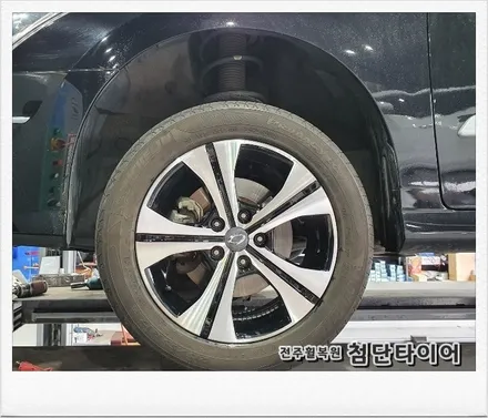 [첨단타이어]SM7 순정17인치 도장휠-> 뉴SM3 BOSS 휠복원 교체체!- / 전주