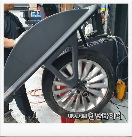 [첨단타이어]에쿠스 VS380 순정19인치 터빈휠복원 / 전주