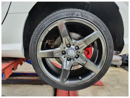 [첨단타이어] 벤츠SLK350 AMG  순정18인치 휠복원(블랙크롬) 휠수리-전주휠복원,정읍익산김제군산휠복원,대전휠광주휠,충북충남휠,전주튜닝,중고휠타이어,남원휠,사제휠,전주 휠복원 / 전주