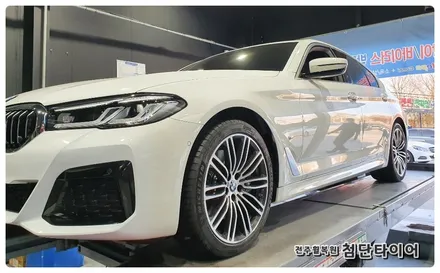 [전주휠복원 첨단타이어]BMW530i 순정19인치->19인치 인치업(BMW 530i  G30 664M 정품+미쉐린타이어 PS4- / 전주