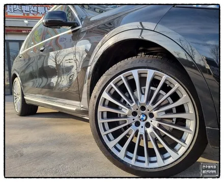 [전주 휠복원 첨단타이어]BMW X7 순정22인치 휠복원/다이아몬드컷팅/휠스크래치/휠수리- / 전주