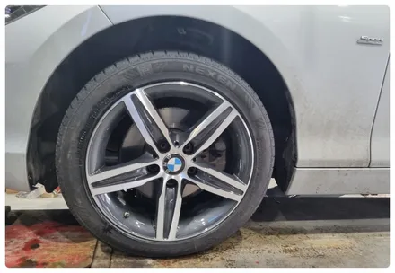 [전주 휠복원 첨단타이어]BMW118d Y자 스포크휠 17인치 휠크랙발생->순정17인치 다이아몬컷팅휠 +2254517 금호 솔루스 TA51 정읍익산김제휠복원, 군산광주대전휠복원튜닝 / 전주