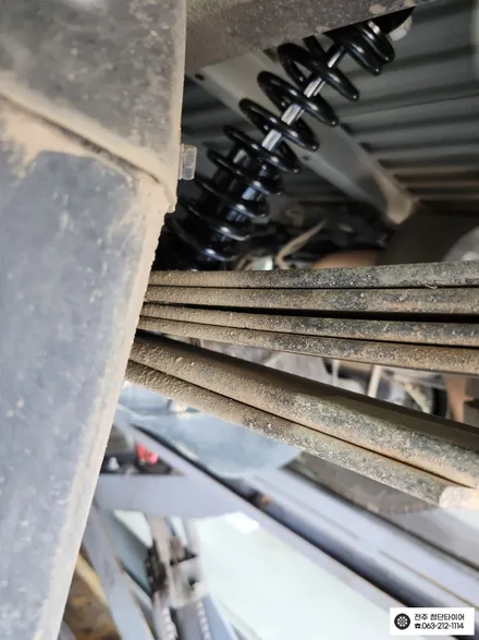 [전주김제 휠복원 첨단타이어] 포터2 애쇼쇼바,우레탄스프링,스테빌라이저 장착 하체보강 튜닝 차체처짐 개선+판스프링보강+하체보강-군산김제익산휠복원, 대전광주휠복원 / 전주