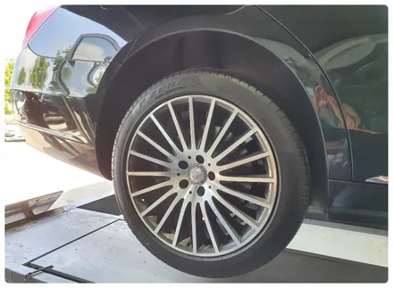 [첨단타이어] 벤츠S500 순정휠 ->S350 순정19인치 마차복원휠 교체  전주휠복원,정읍휠 익산휠복원, 김제휠복원, 군산휠복원,남원휠,광주휠,충북충남휠,전주튜닝,대전휠 / 전주