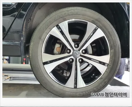 [첨단타이어]SM7 순정17인치 도장휠-> 뉴SM3 BOSS 휠복원 교체체!- / 전주