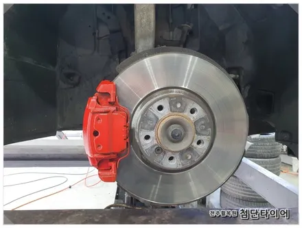 [전주휠복원 첨단타이어] BMWX6 순정20인치 -> 블랙유광휠복원(휠도색+캘리퍼전용 우레탄도색+ 피넬리 / 전주