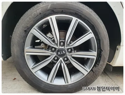 [전주휠복원 첨단타이어] 더뉴K5 순정17인치 다이아몬드컷팅 휠복원 / 전주