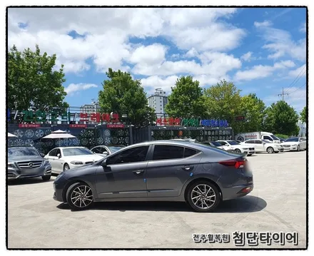 [전주휠복원 첨단타이어] 더뉴아반떼 17인치 더뉴그랜져IG 순정휠-> 더뉴아반떼 순정복원휠 교체! / 전주