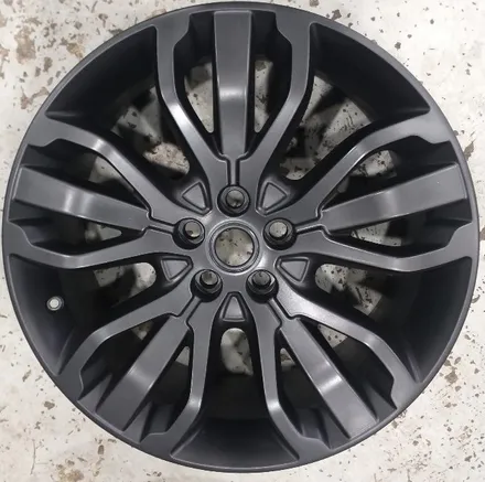 [첨단타이어] 아우디 Q7 3.5 TDI 21인치 블랙크롬 순정휠->레인지로버스포츠 블랙무광 복원휠로 교체!! / 전주
