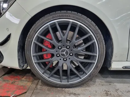 [전주휠복원 첨단타이어]벤츠CLA45 amg 자동차사고휠손상 보험처리 순정19인치 휠복원+휠도색=블랙무광+컷팅휠복원 -정읍휠,익산김제군산휠,순창남원휠복원,대전휠광주휠복원,충북충남휠 / 전주