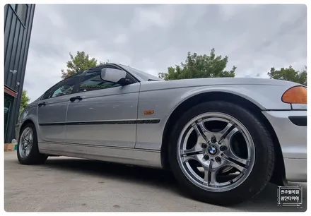 [전주 휠복원 첨단타이어]올드카 BMW 318i 순정17인치->BMW E46 M팩 슈퍼크롬 복원휠 튜닝!정읍익산김제군휠복원,대전휠광주휠,충북충남휠,전주자동차휠,김제휠복원 / 전주