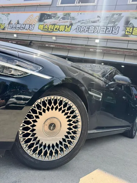 [전주 휠복원/휠수리 첨단타이어] 현대 제네시스 G90 순정 18인치 도장휠⇨19인치 순정 불판휠(복원휠)+콘티넨탈 타이어 전주인치업튜닝,휠튜닝,커스텀휠복원,휠크랙수리,휠타이어 / 전주