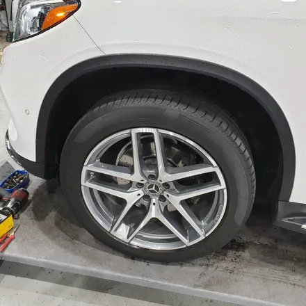 [첨단타이어] 벤츠 GLE350d 21인치 다이아몬드컷팅 휠복원 - / 전주