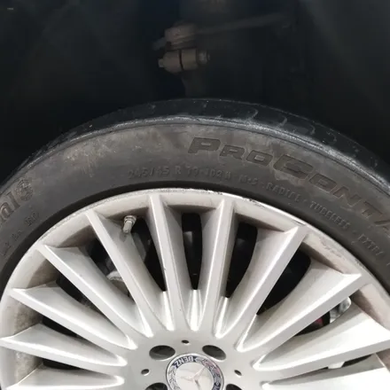 [첨단타이어] 벤츠S350d 순정19인치 휠복원+중고타이어교체 / 전주