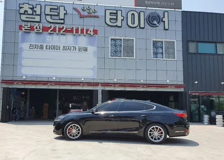 [첨단타이어] 올뉴K7 18인치 순정휠-> 아비드복원휠+새타이어245/45R18 TA31+캘리퍼도색(레드) 작업후기! / 전주