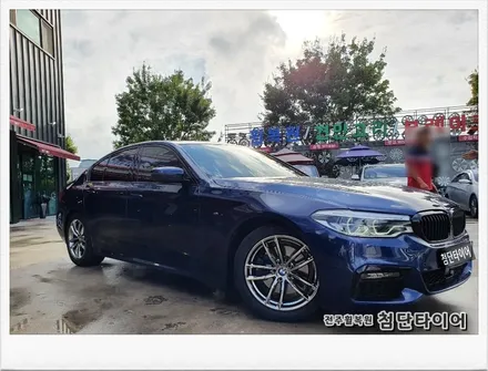 [첨단타이어]BMW520d 18인치 순정휠-> 화이트크롬휠+새타이어교체!-전주휠복원,정읍익산김제군산휠복원,대전휠광주휠,충북충남휠,전주튜닝,중고휠,브레이크튜닝,중고휠타이어,전남여수휠 / 전주