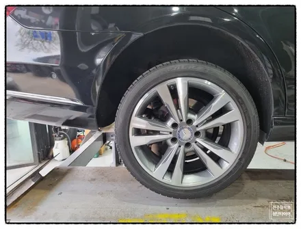 [전주 휠복원 첨단타이어] 벤츠 E250 CDI 17인치 사제휠-> 순정17인치 E클래스 복원휠교체! / 전주