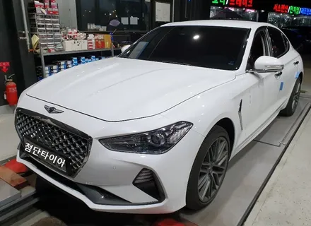 [첨단타이어] 제네시스 G70 순정18인치 건메탈 휠복원 / 전주