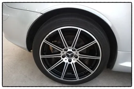 [첨단타이어] 벤츠SLK350 컨버터블 AMG 18인치 도장휠-> 다이아몬드컷팅휠로 교체!! / 전주