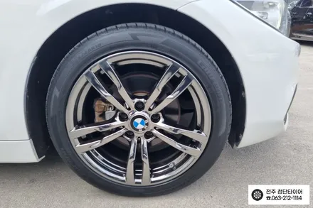 [전주김제 휠복원 첨단타이어]BMW420d 순정18인치 컷팅휠->BMW 441M 순정18인치 블랙스퍼터링복원휠+ 2254518 라우텐타이어!광주대전휠복원 군산휠복원,충남충북휠복원 / 전주
