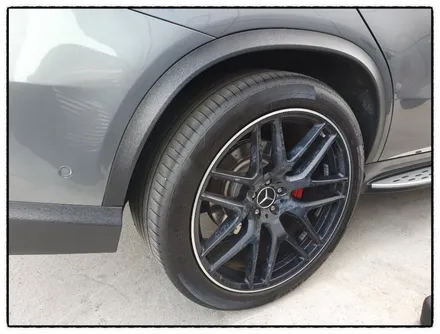 [첨단타이어]벤츠GLE63s AMG 22인치 정품휠복원(블랙무광+다이아몬드컷팅) / 전주