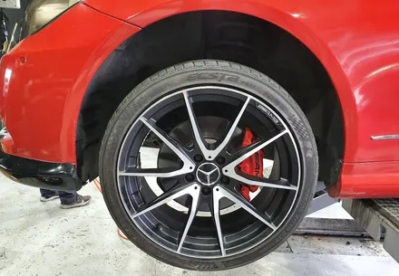 [첨단타이어]벤츠 E350 AMG 컨버터블 18인치->19인치 인치업!(신품휠+중고타이어전주휠복원,정읍휠복원 익산휠복원, 김제휠복원, 군산휠복원,남원휠,광주대전목포충남충북휠복원 / 전주
