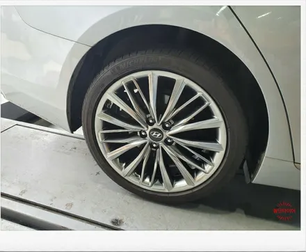 [첨단타이어]그랜져IG 순정19인치 고스트크롬 휠복원 교체+새타이어 미쉐린 245/40R19 P.MXM4 조합-전주휠타이어,전주휠복원,정읍익산김제군산휠복원,중고타이어,전주튜닝 / 전주