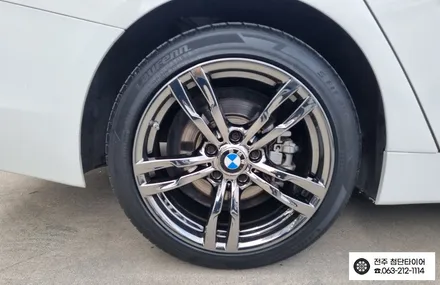 [전주김제 휠복원 첨단타이어]BMW420d 순정18인치 컷팅휠->BMW 441M 순정18인치 블랙스퍼터링복원휠+ 2254518 라우텐타이어!광주대전휠복원 군산휠복원,충남충북휠복원 / 전주
