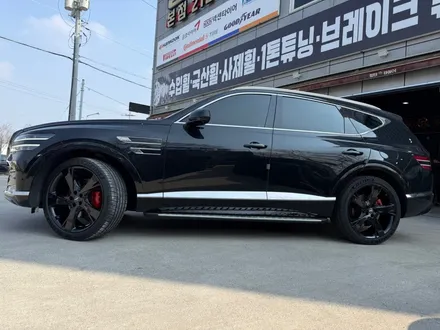 휠복원 첨단타이어] 현대 제네시스 GV80 순정 22인치 도장휠⇨블랙유광으로 휠복원&캘리퍼도색(레드) 김제익산군산휠복원,대전천안휠복원,광주휠복원,전북전남휠복원,충북충남휠복원 / 전주