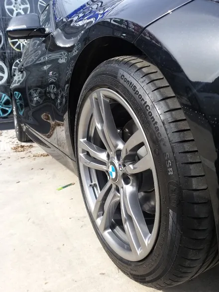 [첨단타이어] BMW320d 순정18인치 고스트크롬 휠복원 / 전주